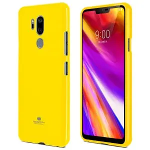 Тонкий защитный чехол-бампер из ТПУ для LG G7 ThinQ G7+ Thinq Original Mercury GOOSPERY Pearl Jelly