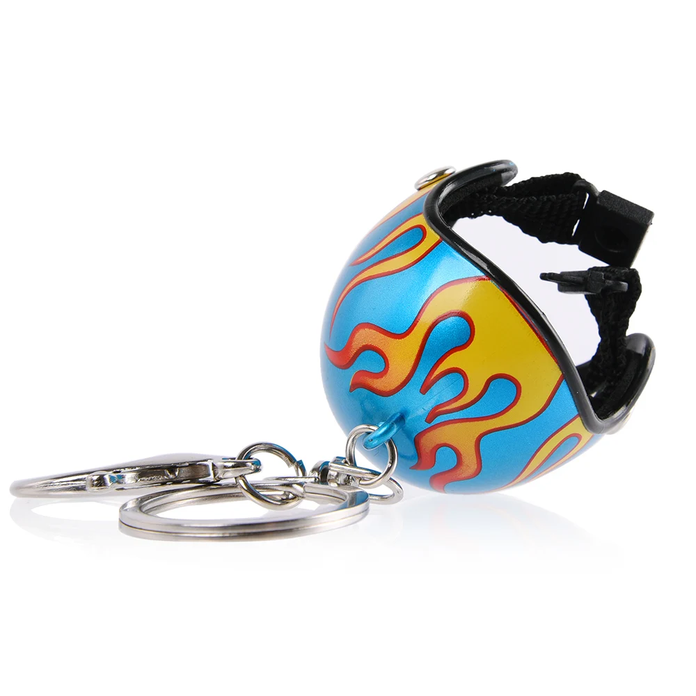 2019 New Arrival Keychain Key Ring Keyring Car Motorcycle Bicycle Fire Flame Blaze Helmet Key China Pendants Thanksgiving Gift