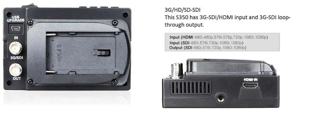 3G HD SD-SDI lcd monitor