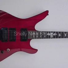 Shelly магазин завод изготовленный на заказ Synyster алмаз Эбеновое дерево гриф череп головные уборы черная Зажимная гайка floyd розовая электрогитара