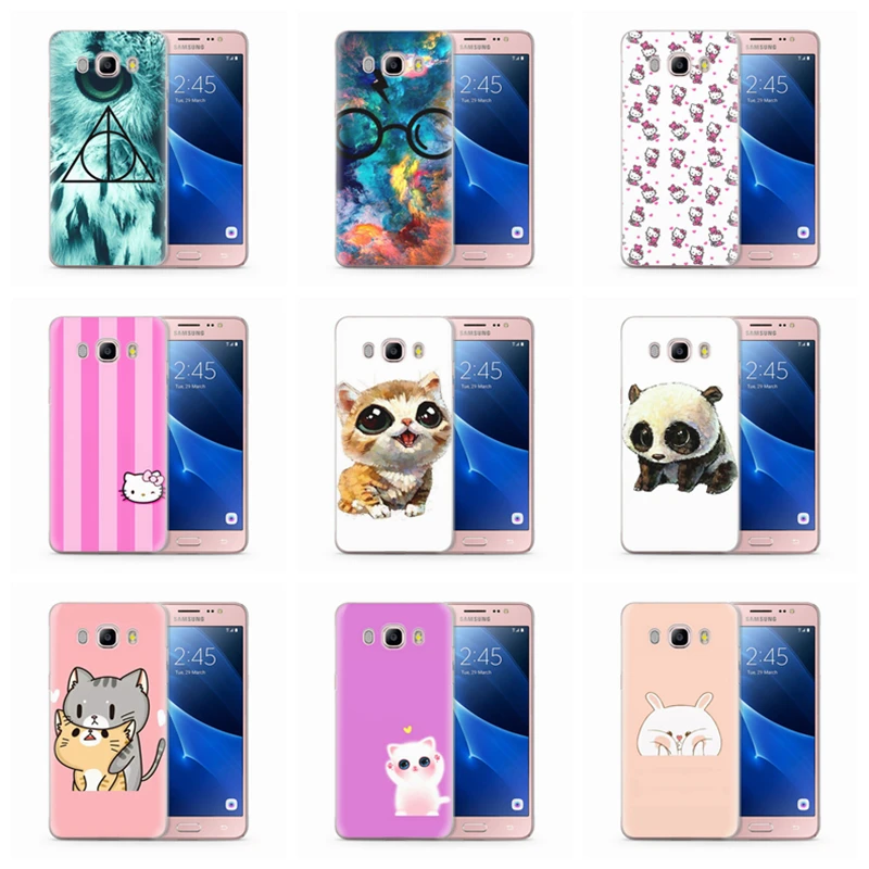 For Funda Samsung Galaxy J7 2016 Case J710 J710F Phone Cases TPU Silicon Printing Drawing Cover W011 |