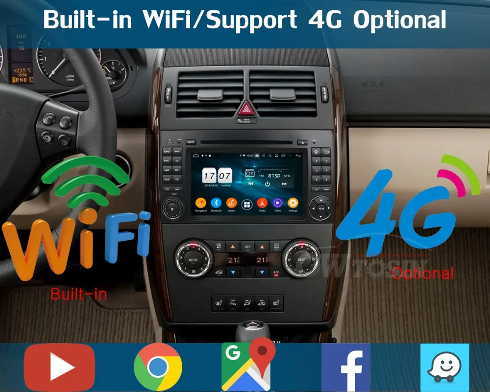Best IPS 7" 8Core 4G+64G Android 9.0 Car DVD Player GPS Radio for Mercedes Benz A B Class W169 W245 Sprinter Vito Viano DSP Parrot BT 9 Best IPS 7" 8Core 4G+64G Android 9.0 Car DVD Player GPS Radio for Mercedes Benz A B Class W169 W245 Sprinter Vito Viano DSP Parrot BT 9