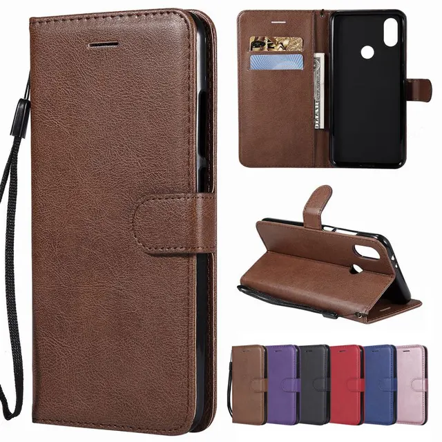 Special Price Cover Case For Xiaomi Redmi Note 5A 4 4X 3 Y1 Y2 S2 5 Plus 4A Case Plain Wallet Cover For Xiaomi Mi 8 7 6X 5X A1 A2 Flip Leather