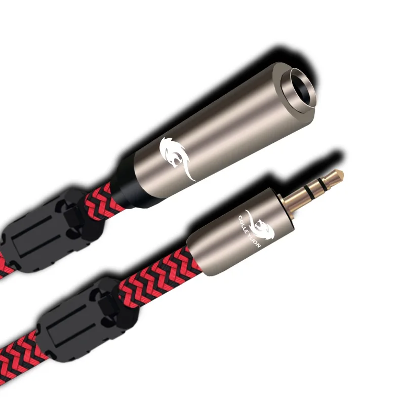 Stereo 3 5mm male to 1 4 female 6 5mm Jack Audio Cable For Phone Headphone Amplifiers Computer Extension Cord 1m 2m 3m 5m