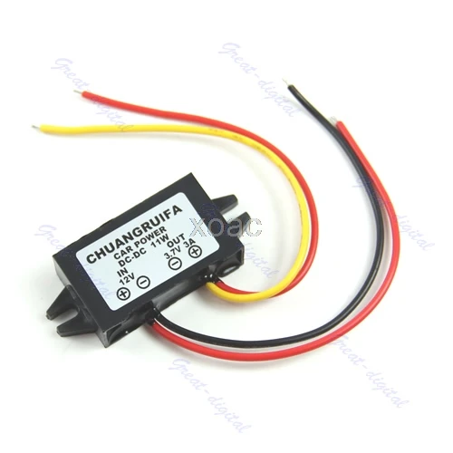 

DC/DC Buck 12V To 3.7V 3A 11W Converter Step Down Car Power Supply Module M07 dropship