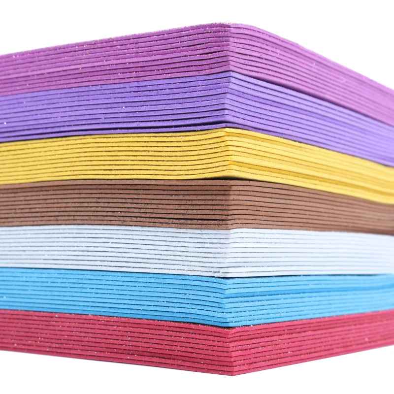

10pcs A4 Colored EVA Dust Sponge Paper DIY Handmade Scrapbooking Craft Flash Foam Paper Glitter Manual Art Materials Supplies