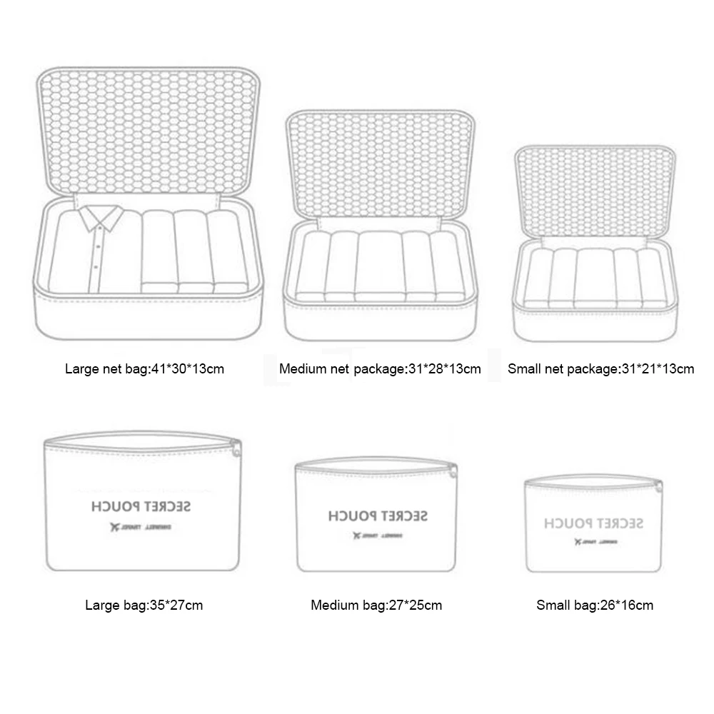 6pcs_set Waterproof Closet Underwear Shoes Wardrobe Large Size Luggage Pouch Travel Storage Bag Orga (4)