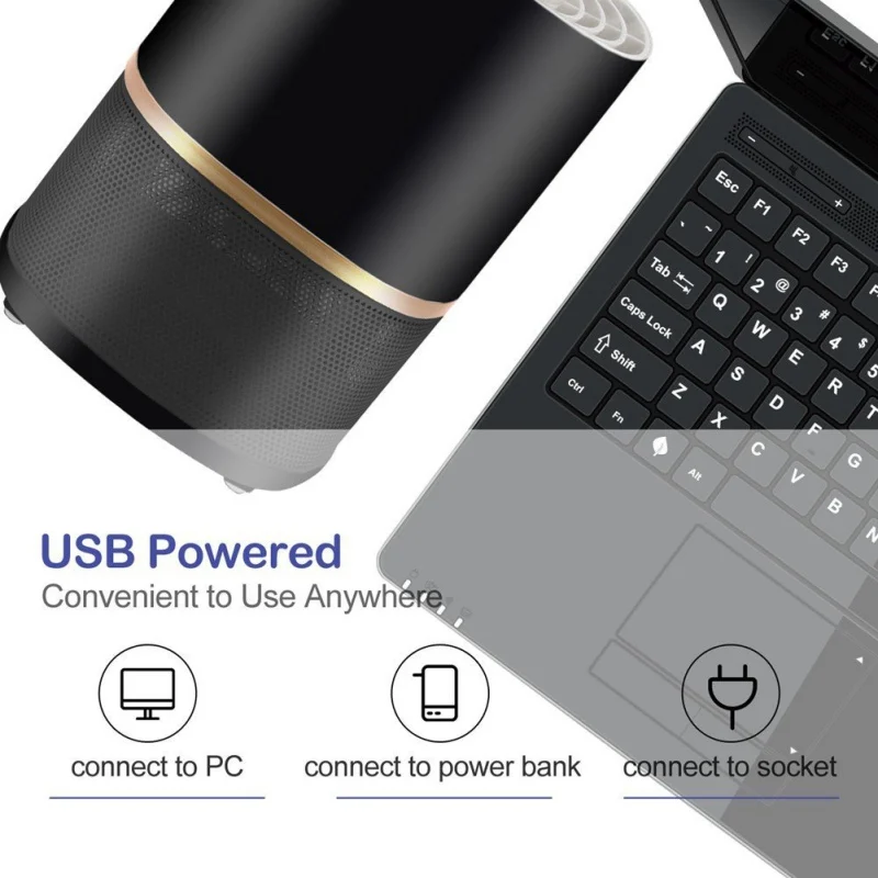 USB ловушка светодиодный Противомоскитный комаров лампа-убийца интеллектуальное управление освещением отражающая лампа для беременных женщин детская антимоскитная лампа
