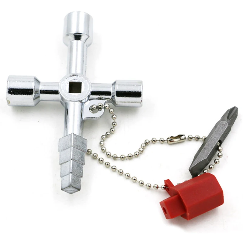 

Multi-Model Universal Cross Key Plumber Keys Triangle For Gas Electric Meter Cabinets Bleed Radiators