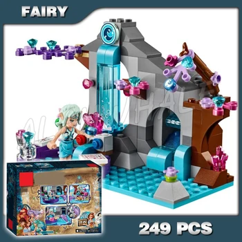 

249pcs Elves Nalda's Spa Secret Fairy magical shower Water Fall 10410 Model Building Blocks Girls Toys Kits Compatible with Lago