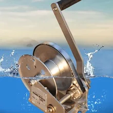 1200lbs 304 ручная лебедка из нержавеющей стали с самоблокирующимся CE, лодка Брашпиль Грузовик Авто Ручная подъемная лебедка тяга трактора