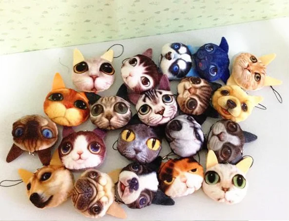 

1piece random design , mini 6-12cm little dogs plush doll , animal key chain plush stuffed toy