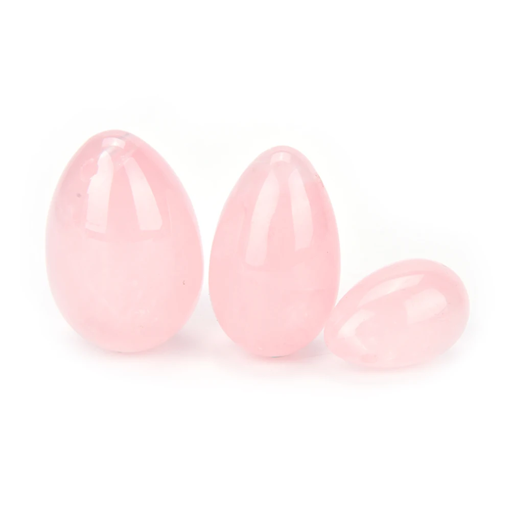 3 размера непросверленный розовый натуральный тазовый кварц иони нефрит яйцо вагинальный подтяжка Кегеля Упражнение ХРУСТАЛЬНЫЙ ШАР СФЕРА массаж