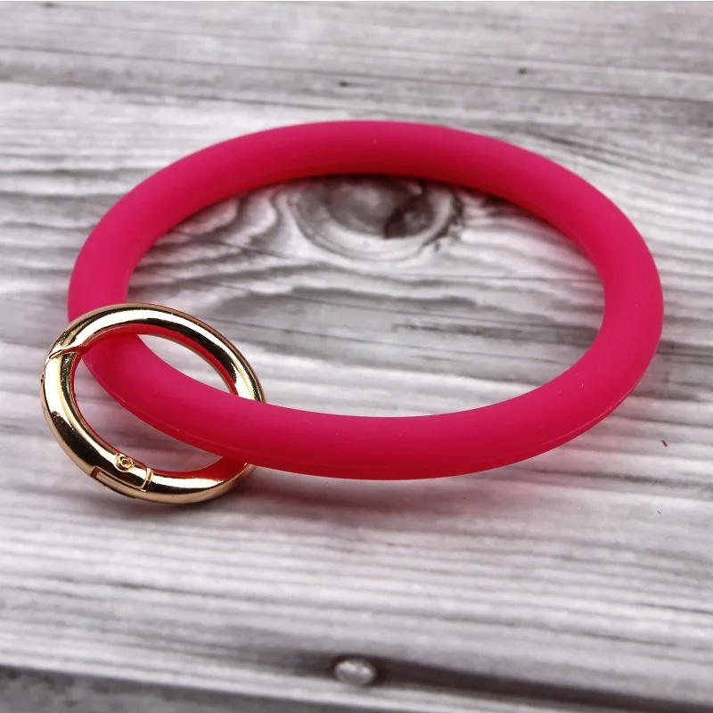 Silicone O Key Chain Big O Ring Keychain Fasion Chic Circle