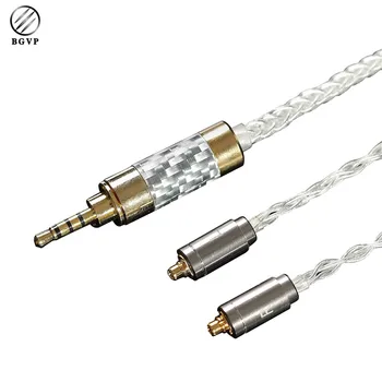 

BGVP 3.5mm 5N OCC Silver Plated MMCX Earphone Cable 8 Strands 160 Wire Upgrading Cable for Shure for UE for SONY Headphones