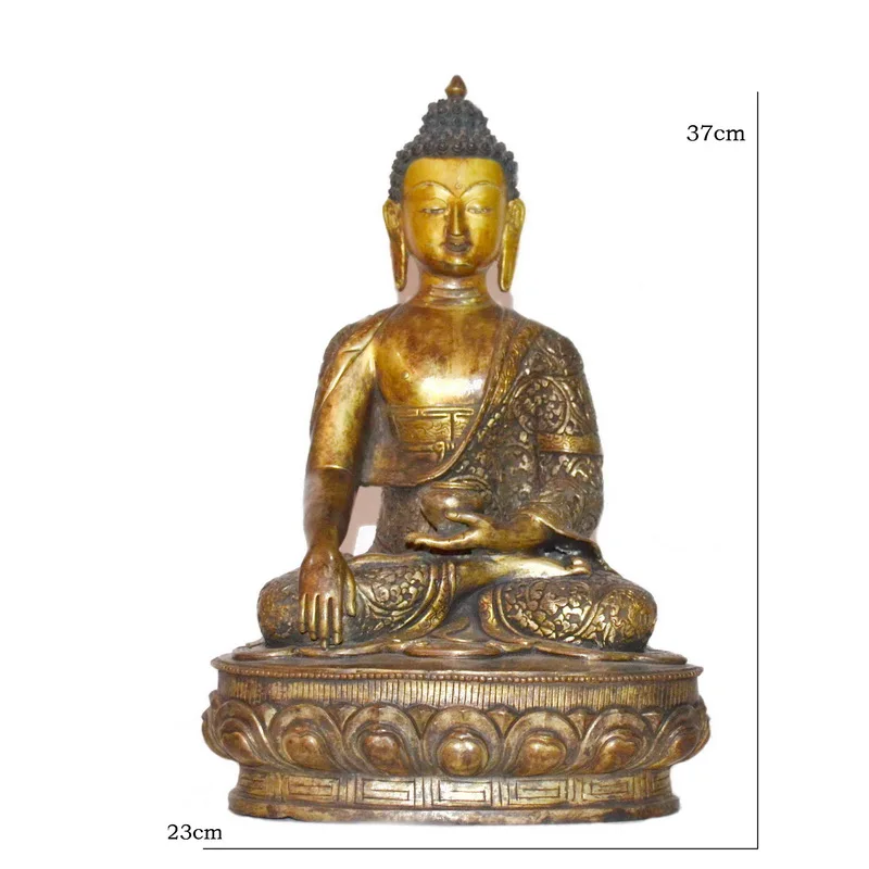 Nepalese Buddha statue Sakyamuni old | Дом и сад