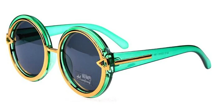 Горячее предложение! Распродажа! Модные Винтажные Солнцезащитные очки для ремонта, большие круглые солнцезащитные очки со стрелками, металлические круглые женские солнцезащитные очки