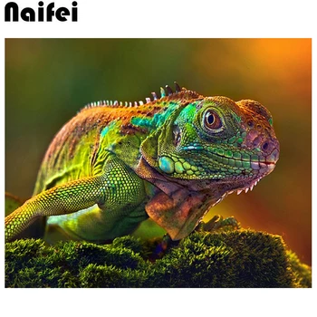 

Full circular/square 5D DIY Diamond Painting Chameleon,Lizards,Diamond Embroidery Cross Stitch kits rhinestones diamond picture