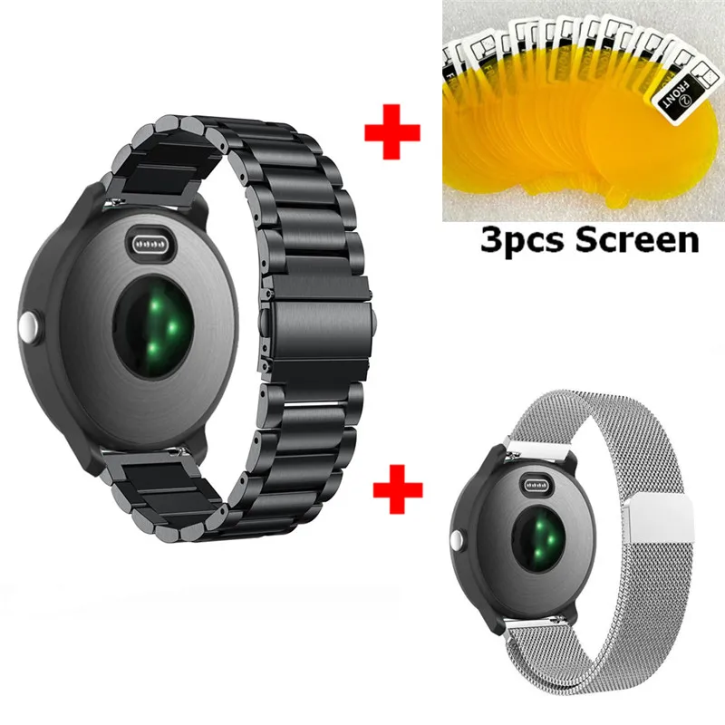 3 In1 для Garmin vivoactive 3 Часы наручные запасной ремешок для Garmin vivoactive 3 Экран фильм Браслет ремешок для Garmin ремень - Цвет: Color4