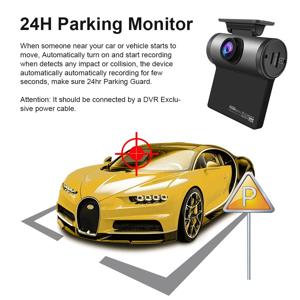 Wifi Автомобильная камера DVR автомобиль для приборной панели 1080P Full HD автокамера gps