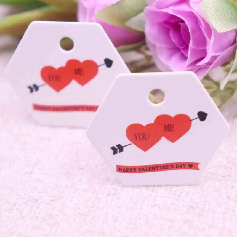 3x3 5 см 100 шт. DIY valentie TAG love day Полигональная Любовь Бабочка Милая подъемная карта