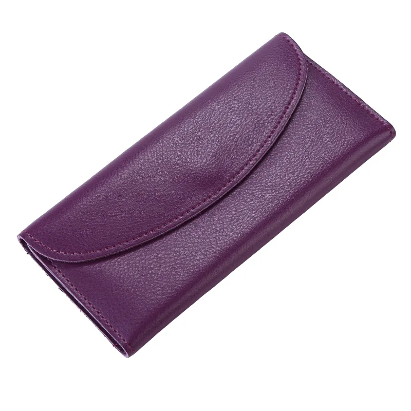 

Genuine Leather Luxury Men & Women Long Wallet Lady Slim Purse Female Clutch Money Bag Thin Wallets Coin Credit Card Holder