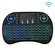 Haweel 2.4GHz Mini Wireless Remote Control Backlit QWERTY Keyboard Touchpad Multimedia for PC Android TV BOX X-BOX Player