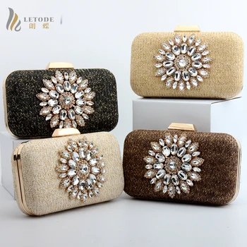 

Sun Flower Handbag Party Diamonds Evening Purse Handbags Women Clutch Wallet Crossbody Shoulder Messenger Bag Chain Straw Totes
