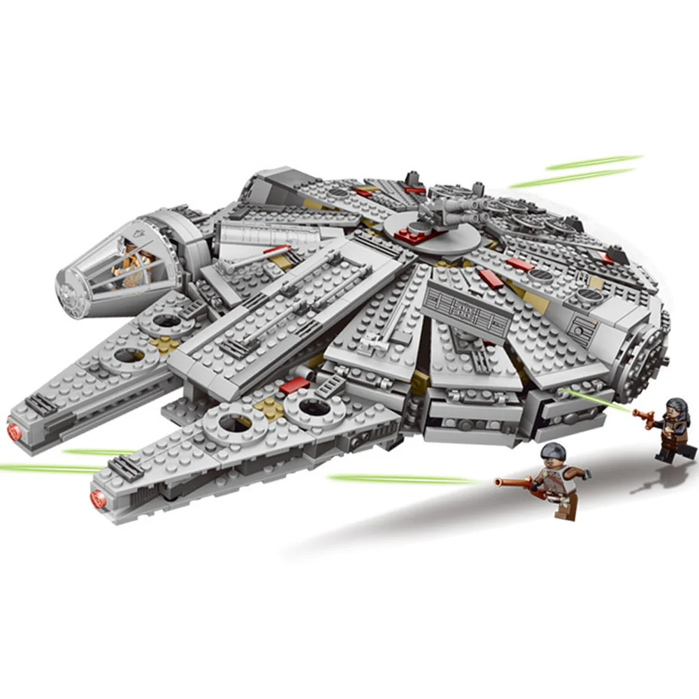 Legoinglys набор Звездных Войн серии совместимых 79211 Millenniu Falcon Модель персонажа