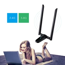Ac 1200 м двухдиапазонный беспроводной Usb3.0 Wifi адаптер антенны сети карты для настольного ноутбука Winxp/7/8/8,1/10