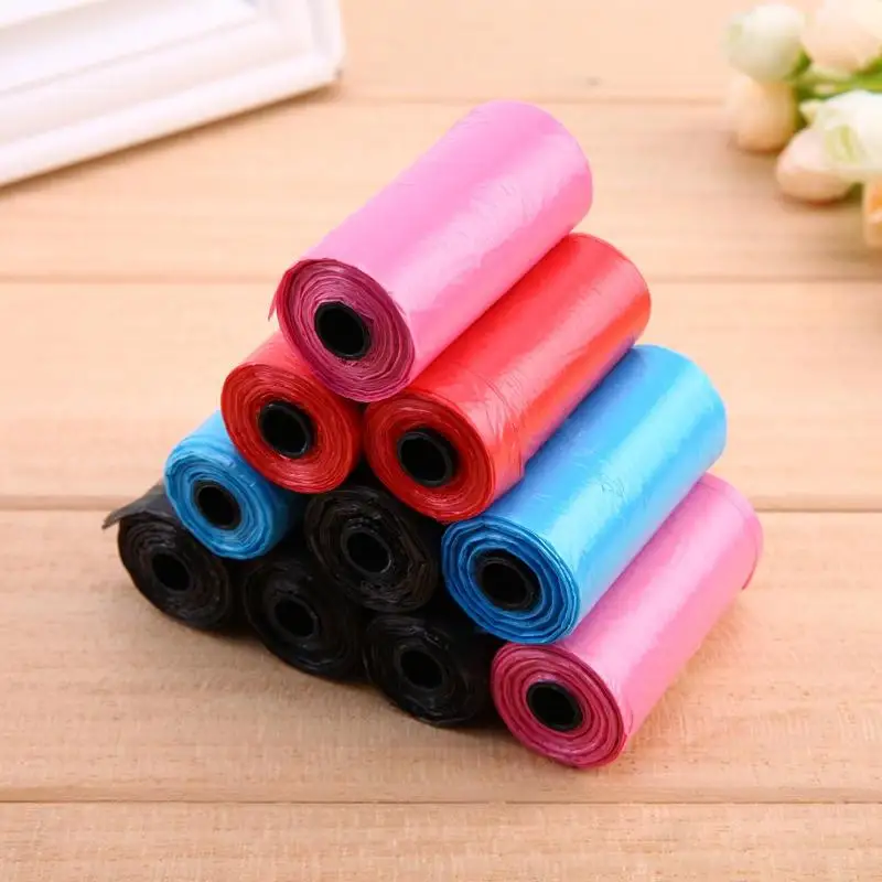 

3Rolls Pet Dog Waste Poop Bag Dog Waste Pick up Clean Bag Baby Diapers Traveling Wet Bathing Suits Holder 45 bags Random color