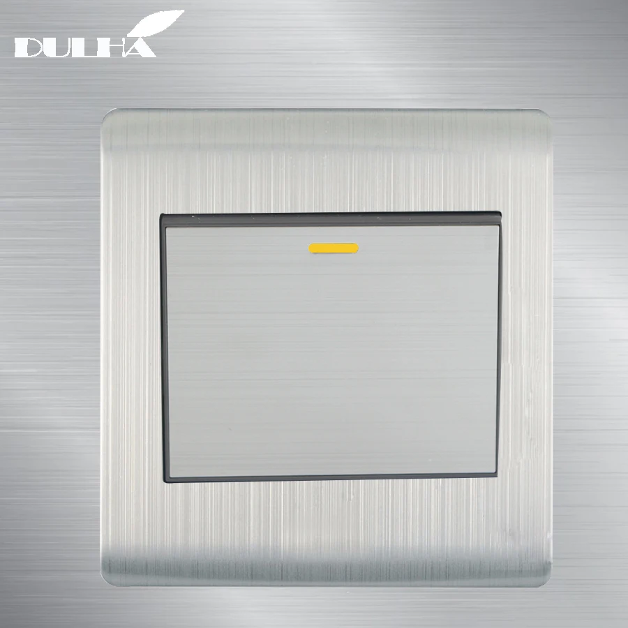 

Door Bell Wall Switch EU UK Standard 1 Gang Push Button Electric Home Office Hotel Gate Doorbell Switches 10A AC 110~250V