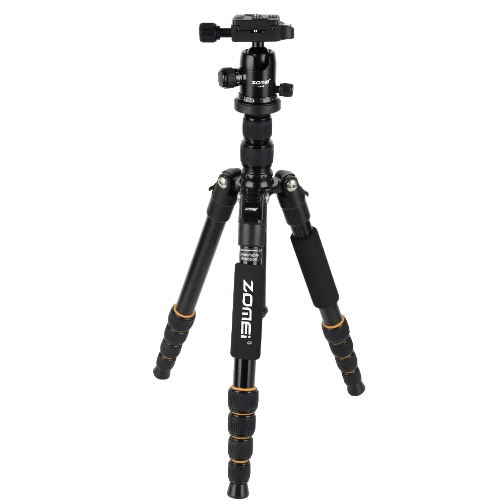 Zomei Q666 Professional Tripod Monopod with Ball Head Compact Travel