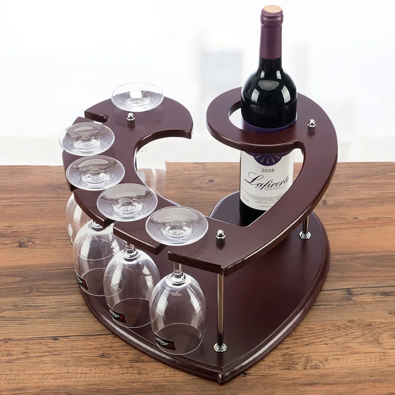 Us 76 44 22 Off Heart Shaped Wood Wine Bottle Rack Decorative Steel Goblet Hanger Holder Mini Bar Ornament Craft Accessories Furnishing In Us 76 44 22 Off Heart Shaped Wood Wine Bottle Rack Decorative Steel Goblet Hanger Holder Mini Bar Ornament Craft Accessories Furnishing In