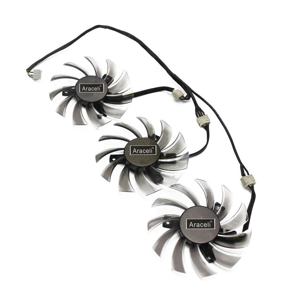75mm T128010SU 4Pin 0.35A Cooling Fan Replacement For Gigabyte GeForce GTX 770 680 980 GTX 1080 Ti 1060 1070 Ti Graphics Card