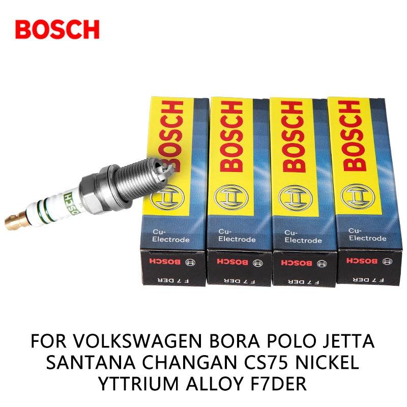 4pieces/set Bosch Car Spark Plug For Volkswagen BORA POLO JETTA SANTANA