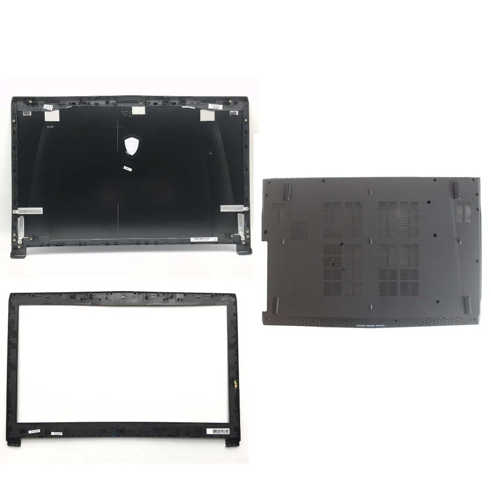 

New Original for MSI GE72 LCD Front Bezel 307791B214TA2 / Back Cover Rear Lid 307791A212Y31 / Bottom Case 307791D2A6TA2 Black