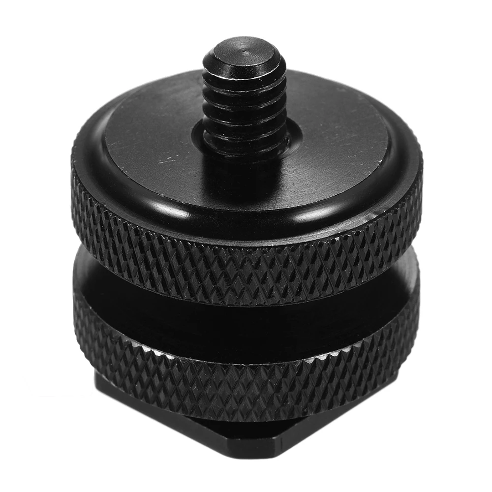 

Metal Double Nut Flash Mount Adapter Speedlite Accessory 1/4" Thread Screw