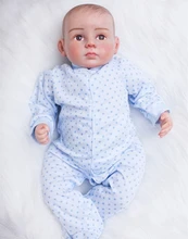 Lifelike Realistic Baby Doll Cuddle Soft Doll 21 inch GentleTouch Vinyl Weighted Body Baby Doll with Hand Painted Realistic Hair