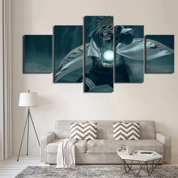 

Canvas Modern Picture Home Decoration 5 Pcs Animation Naruto Figure Painting Wall Art Prints Poster Modular Living Room Framed