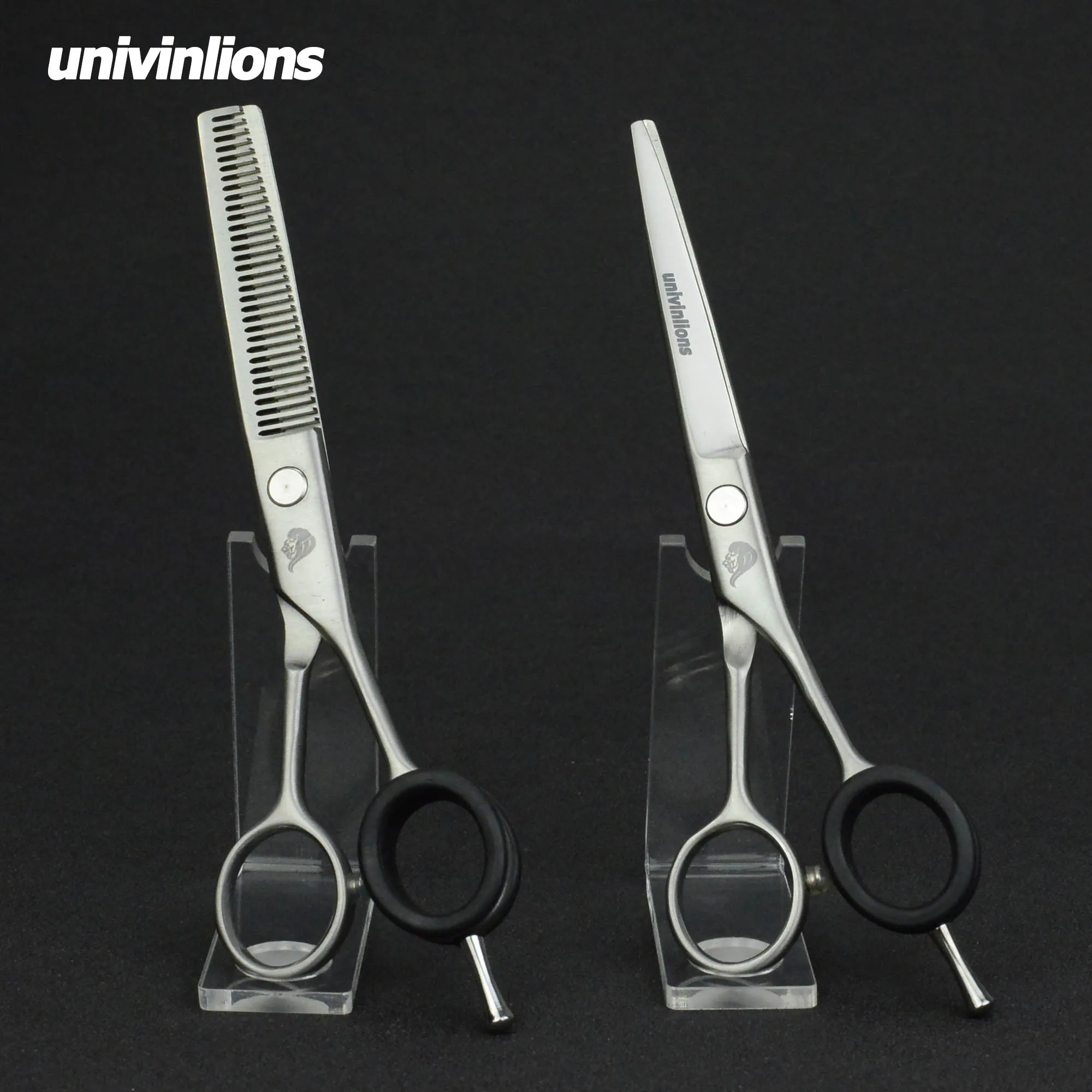 Univinlions 6 &quotmatt silver бритвы Парикмахерские ножницы японский волос парикмахерские