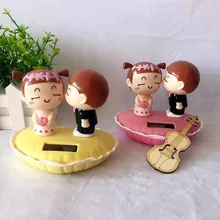 Автомобильные украшения поцелуй ребенка пара куклы автомобильное украшение приборной панели орнамент игрушки авто Интерьер милый солнечный Декор Аксессуары