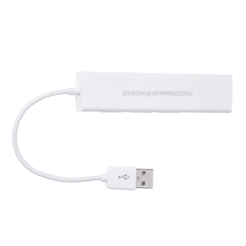 

USB Network Adapter Coupler 3 Port Hub Ethernet RJ45 10 / 100Mbps-SCLL