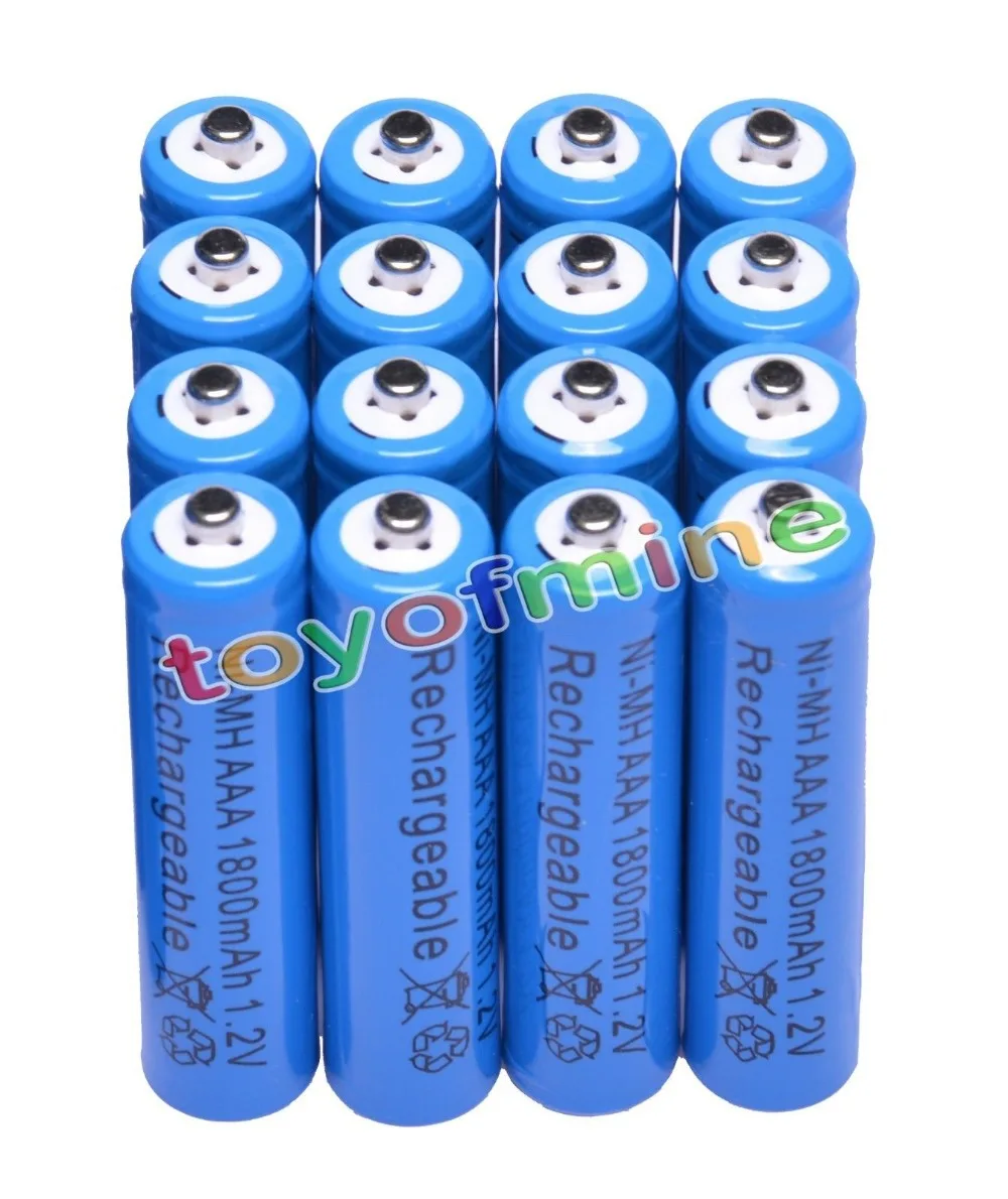 4/8/16/24/32/48pcs AAA NI MH 1800mAh 1.2V battery batteries Bulk Nickel