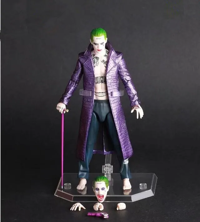 

Suicide Squad Action Figure Joker Harley Quinn PVC Anime Movie Suicide Squad Collectible Model Toy Joker 6inch