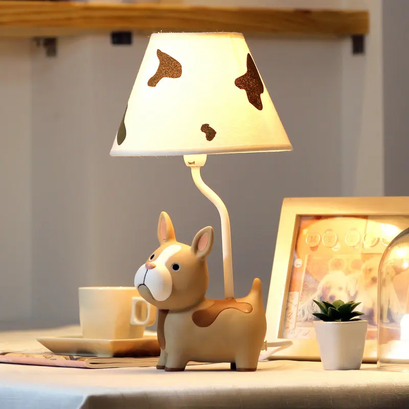 

The Table Lamps warm bedroom bedside lamp creative adjustable light children cute dog student gift method LU817358