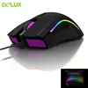 Delux M625 PMW3360 RGB Gaming Computer Mouse Ergonomic Wired 12000DPI Optical Usb Cable Gamer PC Mause With Fire Key For Laptop ► Photo 1/6