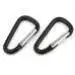 Hot Black Aluminum Alloy D Carabiner Spring Snap Clip Hooks Keychain Climbing Accessories New#ZH - Цвет: 3