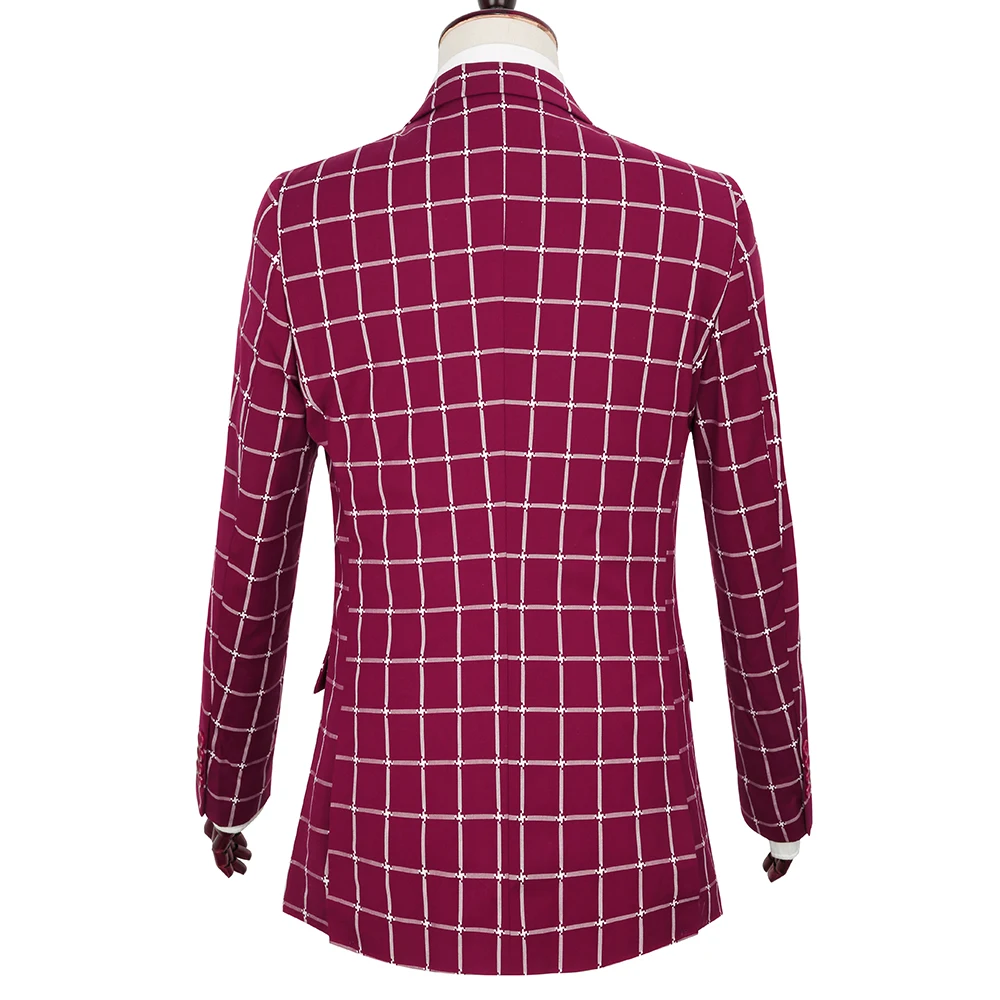 TOTURN 2018 جديد تصميم 3 قطع الرجال دعوى مجموعة سهرة حزب اللباس دعوى شريط نمط سترة سترة بانت السراويل سترة عارضة الدعاوى