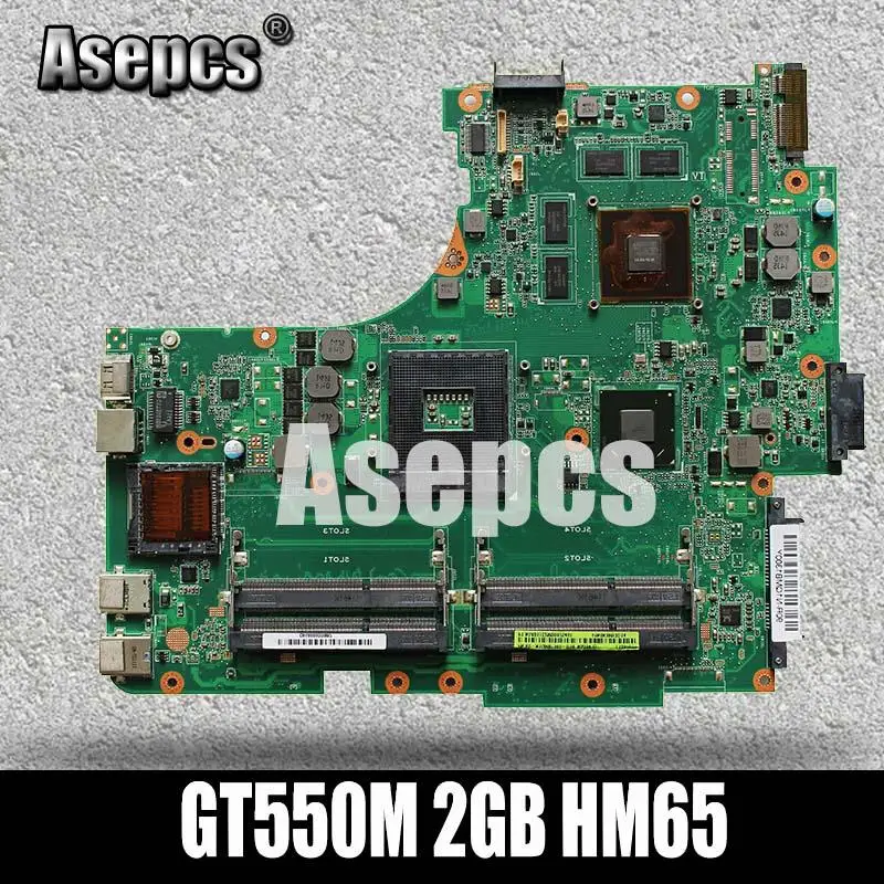 Asepcs N53SN материнская плата для ноутбука ASUS N53SN N53SM N53SV N53S N53 Тесты Оригинал материнская плата GT550M 2 Гб HM65